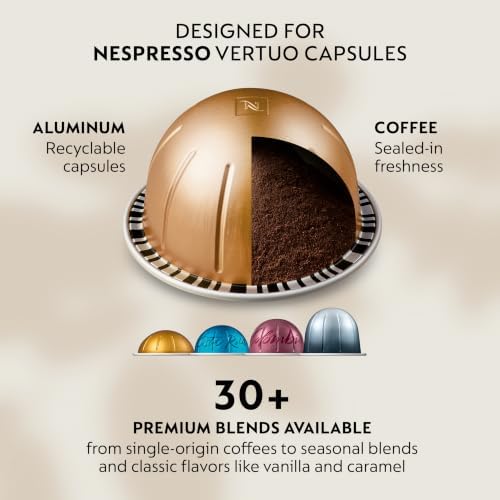 Nespresso Vertuo Pop+ Coffee & Espresso Maker by De'Longhi, Beige - Image 4