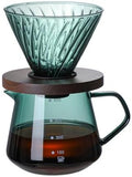 Pour Over Coffee Maker Set, 600ML Glass Carafe Coffee Server with Dripper by AXUYU