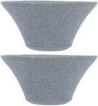 2Pcs Classical Japanese Coffee Filters Ceramic Coffee Dripper Reusable Dripper Paperless Tea Strainer Chinese Kung Fu Tea Culture, 4.52x4.52x2.36inch by Healeved