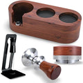 Espresso Tools Tamper Set WDT Espresso Tool, 54mm Espresso Tamper, 54mm Distribution Tool and Espresso Tamping Station - Perfect Espresso Accessories for Breville Machines by KNODOS