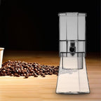 Iced Coffee Maker Cold Brew Coffee Maker Glass Carafe Drip Coffee Maker Glass Pitcher Portable Build Heat Resistant Lid Detachable Washable Parts Comp, Clear - Image 4