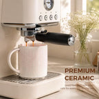 theterra Ceramic Coffee Mugs Set of 6, 14.2 oz Coffee Cups with Handle - Image 5
