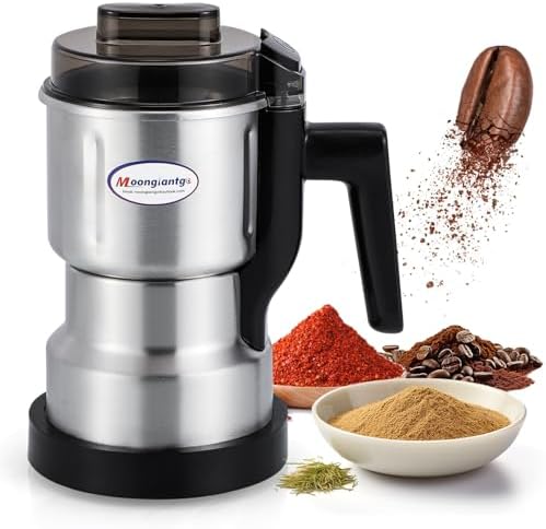 Moongiantgo Coffee Grinder Electric 200ml Capacity, 250W Mini Grain Mill by Moongiantgo