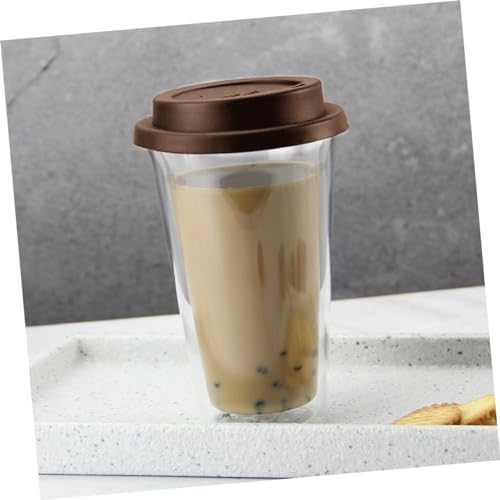 350ml Double Wall Coffee Mug High Borosilicate Glass Coffee Holder - Image 3