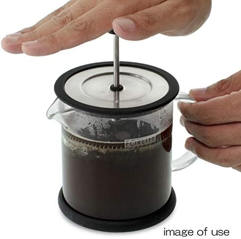 FORLIFE Cafe Style Glass Coffee/Tea Press, 16-Ounce, Black - Image 4