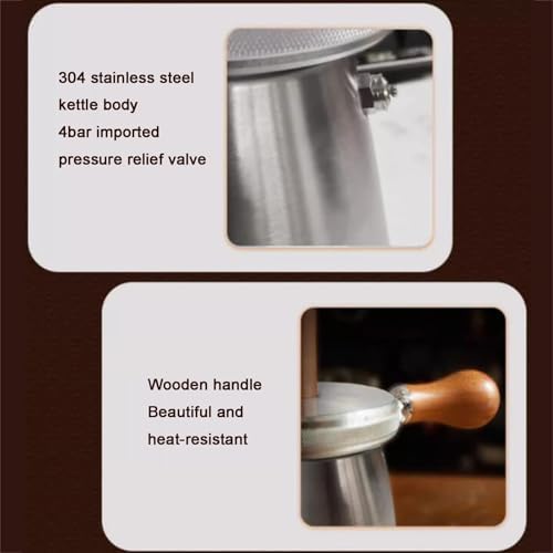 Professional Espresso Pitcher, 350ml Stainless Steel Milk Steamer for Home Baristas, Precise Pressure Gauge, 3-Hole Jet Nozzle Tool for Crafting Café-Quality Latte Art - Image 3
