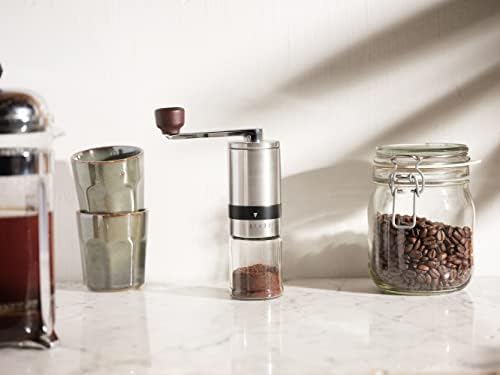 Manual Coffee Bean Grinder | 6 Coarseness Settings | Espresso, Cold Brew, French Press, Drip, | Burr Hand Mill | Home, Portable, Camping, Travel - Image 5