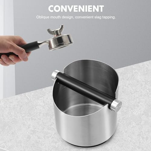 Stainless Steel Knock Box with Removable Bar and Clean Brush - Image 6