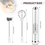 Electric Handheld Milk Frother 3-speed Stainless Steel Whisk - Image 3