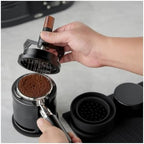 Compatible With IKAPE Rotary WDT Tool, Espresso Stirrer Distribution Tool For Barista, 0.4MM 10 Needles Espresso Coffee Stirrer With Brush Stand(58mm with brush) - Image 4