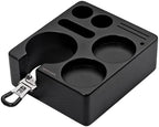 Normcore 58mm Espresso Tamping Station, Compact Black Ashwood Stand by NORMCORECOFFEETOOLS