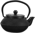 Cast Iron Teapot 0.3l Black, Non-coated Vintage Xmas Tea Kettle by Unknown