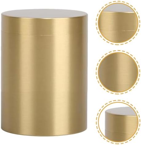balacoo Copper Tea Canister Medium Sealed Metal Food Storage Container Airtight Loose Leaf Tea Tin Kitchen Pantry Jar for Coffee Candy - Image 7
