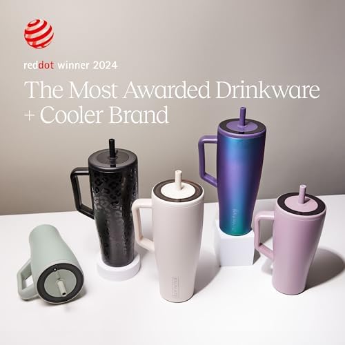 BrüMate Era 40 oz Tumbler with Handle and Straw | 100% Leakproof Insulated Water Bottle Tumbler with Lid and Flexible SoftSip Straw | Made of Stainless Steel | Cup Holder Friendly | 40oz (Dune) - Image 4