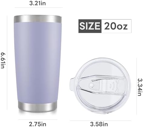 20 oz Tumbler with Lid Stainless Steel Insulated Tumblers Bulk Cups Mug - Image 7