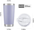 20 oz Tumbler with Lid Stainless Steel Insulated Tumblers Bulk Cups Mug - Image 7