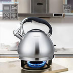 Easyworkz Whistling Stovetop Tea Kettle Food Grade Stainless Steel Hot Water Tea Pot With Loud Whistle,3.1 Quart(3.0l) - Image 3
