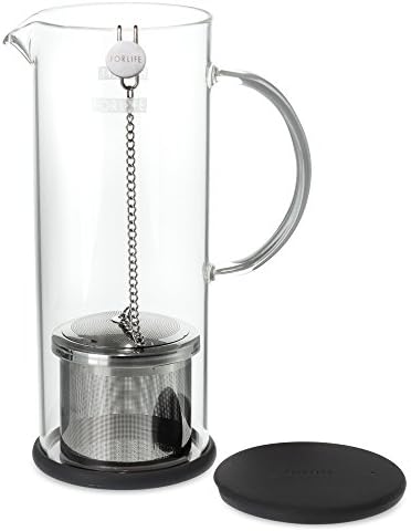 FORLIFE LUCENT Glass Iced Tea Jug with Capsule Infuser, 48-Ounce, Charcoal - Image 3
