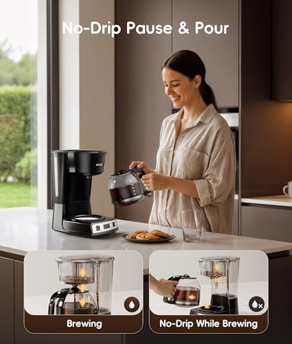 ecozy 12-Cup Drip Coffee Maker with Electric Coffee Grinder Combos - Image 5