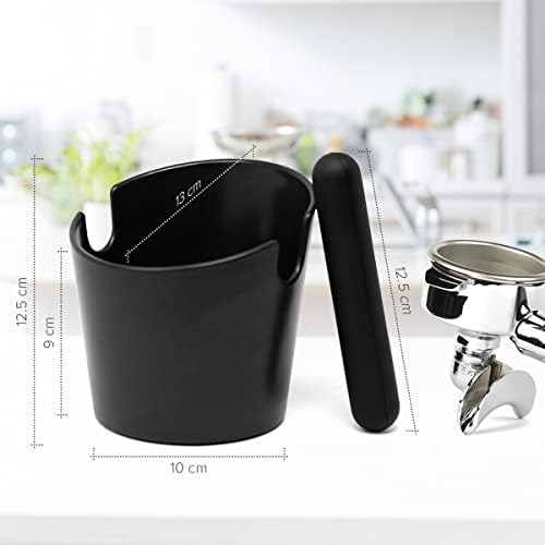Coffee Knock Box - Joeji's Kitchen Espresso Grounds Bin Non-Slip Base - Image 2