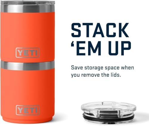 YETI Rambler 10 oz Stackable Lowball 2.0, Vacuum Insulated, Stainless Steel with MagSlider Lid, Papaya - Image 7