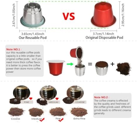 Refillable Coffee Capsule Compatible With Coffee Makers Stainless Steel Coffee Pod Reusable Coffee Filter(1PCS Pod) - Image 4