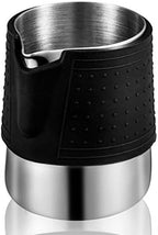 Stainless Steel Milk Frothing Pitcher, 12oz/350ml Milk Coffee Cappuccino Latte Art Frothing Pitcher Barista Milk Jug Cup Super Control Heat Resistant Silicone Grip Pads - Image 4