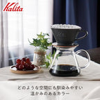 Kalita Coffee Dripper Mino Ware, High Heat Retention, Ceramic for 2 to 4 People, Sand Black, #02107 Wave Series, Made in Japan, Drip Equipment, For 2 People, For 4 Cups, Porcelain, Stylish, Outdoor - Image 3