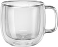 Zwilling 39500-113 Double Wall Glass Cappuccino 15.2 fl oz (450 ml), Set of 2, Tumbler, Insulated, Cold and Heat Retention, Double Wall Construction, Mug, Cup, Microwave Safe by Zwilling