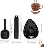 Ceramic Coffee Bean Dosing Cup and Spoon Set Measuring Tray Kit(C) - Image 6