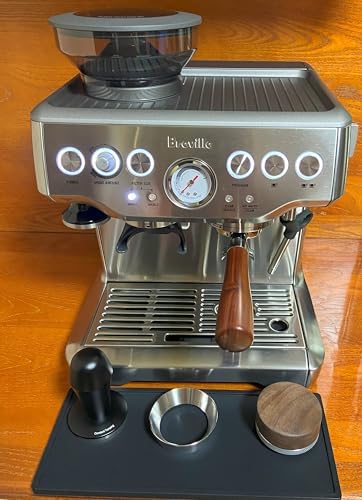 Double Spout Portafilter Compatible with Breville Barista Express Touch Bambino Infuser Duo Espresso Machine - 54mm Espresso Portafilter - Double Shot Filter Basket - Accessories - Wooden - Image 4