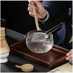4/7Pcs Matcha Tea Set Bamboo Whisk Scoop Glass Bowl Traditional Indoor Handmade Tea-making Tools Kit(12) - Image 2
