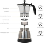 LAOION Cafeteras Electricas Modernas Moka Pot, Coffee Espresso Machine - Image 2