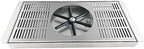 YBB Pitcher Rinser Cup Washer Glass Cleaning Rinser with Side Sprays, Drain and Drip Tray for Bar Coffee Shop (13.8" x 6.3" x 1") - Image 2