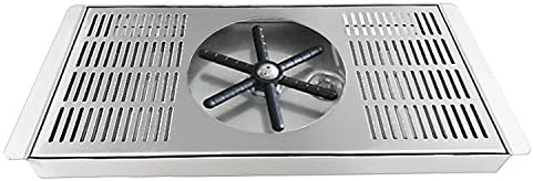 YBB Pitcher Rinser Cup Washer Glass Cleaning Rinser with Side Sprays, Drain and Drip Tray for Bar Coffee Shop (13.8" x 6.3" x 1") - Image 2