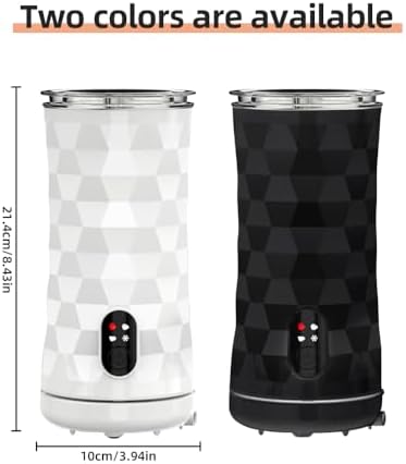 Versatile 400W Electric Milk Frother with Large Capacities, Design for Elegant Kitchen Decor, US Plug, Thick Milk Foam Maker (US Plug) - Image 7