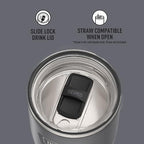 THERMOS ICON SERIES Stainless Steel Cold Tumbler with Slide Lock, 24 Ounce, Granite (Pack of 4) - Image 4
