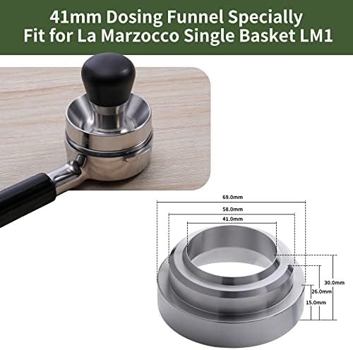 YOLOYO 41mm espresso tamper, 41mm Dosing Funnel Specially for La Marzocco 1 Cup 7g Single Basket and VST 7g Basket, 41mm Coffee Tamper - Image 7