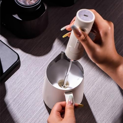 Rechargeable Handheld Electric Milk Frother for Coffee, A - Image 7