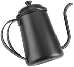 650ML Stainless Steel Gooseneck Spout Kettle Coffee Tea Home Brewing Drip Pot(black) - Image 4
