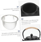 Hemobllo 2pcs Practical Cast Iron Teapot Style Iron Tea Pot Heat Insulation Easy to Clean Home Use - Image 5