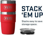 YETI Rambler 8 oz Insulated Coffee Mug with Lid - Stackable Double-Wall Vacuum Insulated Coffee Cup - DuraSip Ceramic Lining - Barista-Friendly Design - Stainless Steel - Dishwasher Safe - Image 4