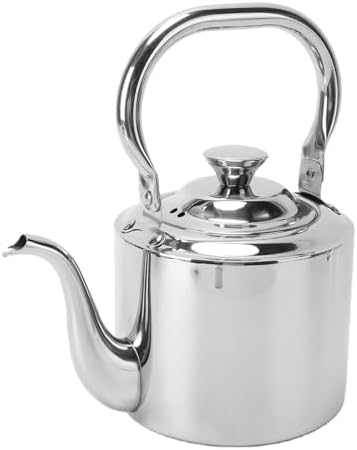 Tnfeeon Stainless Steel Teapot Gooseneck Kettle Stovetop Tea Pot with Removable Filter Infuser for Induction Gas Stove Home Kitchen 40oz (1.5L) - Image 5