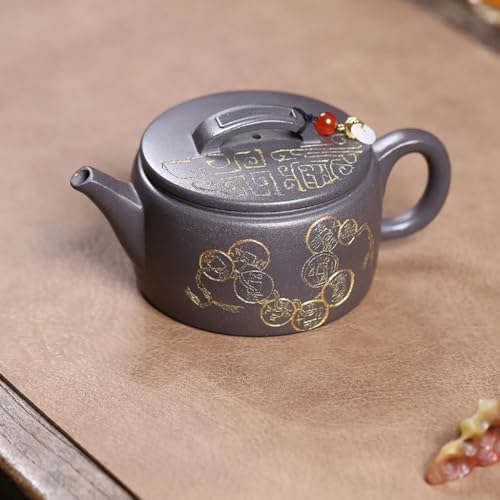 Tea Kettle Household Single-Brew Teapot Office Sky Blue Coin Han Tile Teapot Tea Set Ceramic Tea Infuser - Image 5