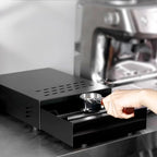Stainless Steel Knock Box with Lid for Coffee Grounds Disposal, 28 x 18 x 5 cm Espresso Tamp Station with Removable Drawer, Non Slip Feet, Rubber Strike Pad. Suitable for Home, Cafe, Office (Black) - Image 6
