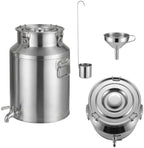 35L/9.25Gal Stainless Steel Milk Can with Spigot Beverage Water Dispenser by Unknown