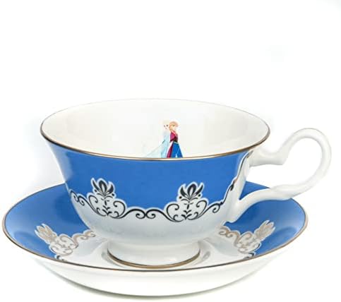 ENGLISH LADIES Disney Frozen Anna Elsa Sister Forever Cup and Saucer Porcelain by The+English+Ladies+Co