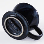 Asayu Japan Ceramic Coffee Pour Over Maker Set in Dark Navy Blue - Image 4