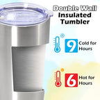 20oz Tumbler Insulated Tumblers Vacuum Coffee Mug with Lid SS 12Pack - Image 4