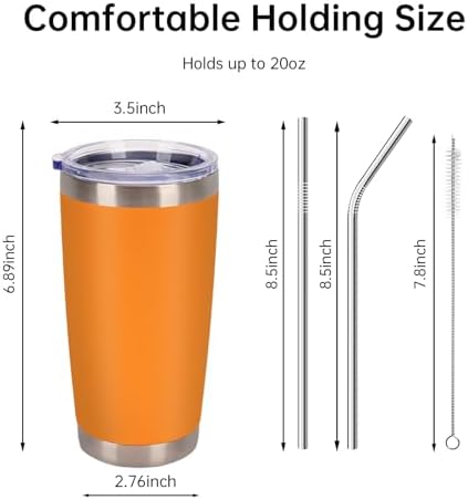 IEOVIEE 32 Pack 20oz Stainless Steel Insulated Bulk Tumblers with Lid&Straw - Image 3
